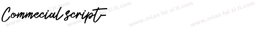 Commecial script字体转换